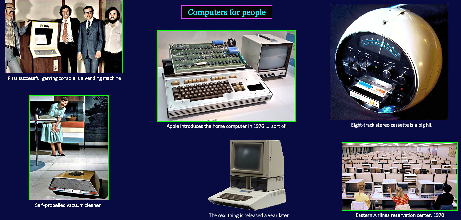 Pong, Apple Mac, Eight-tracks, 1970s